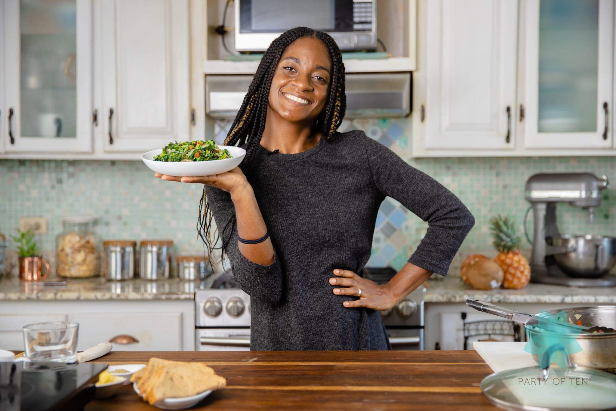 Buttery Sauteed Callaloo Chef Samantha George