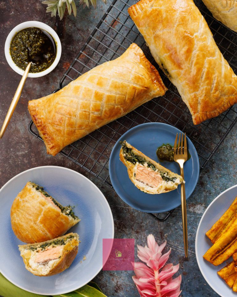 Overhead view of Easy Salmon en Croute